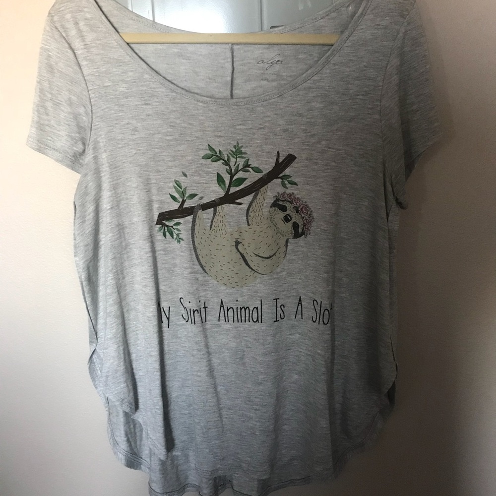 My Spirit Animal is a Sloth Flowy Shirt